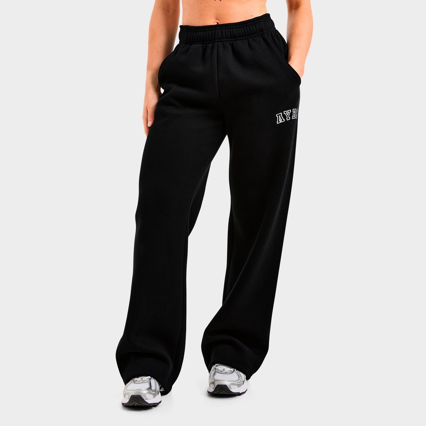 Women's AYBL Varsity 2.0 Oversized Straight Leg Jogger Pants - Black