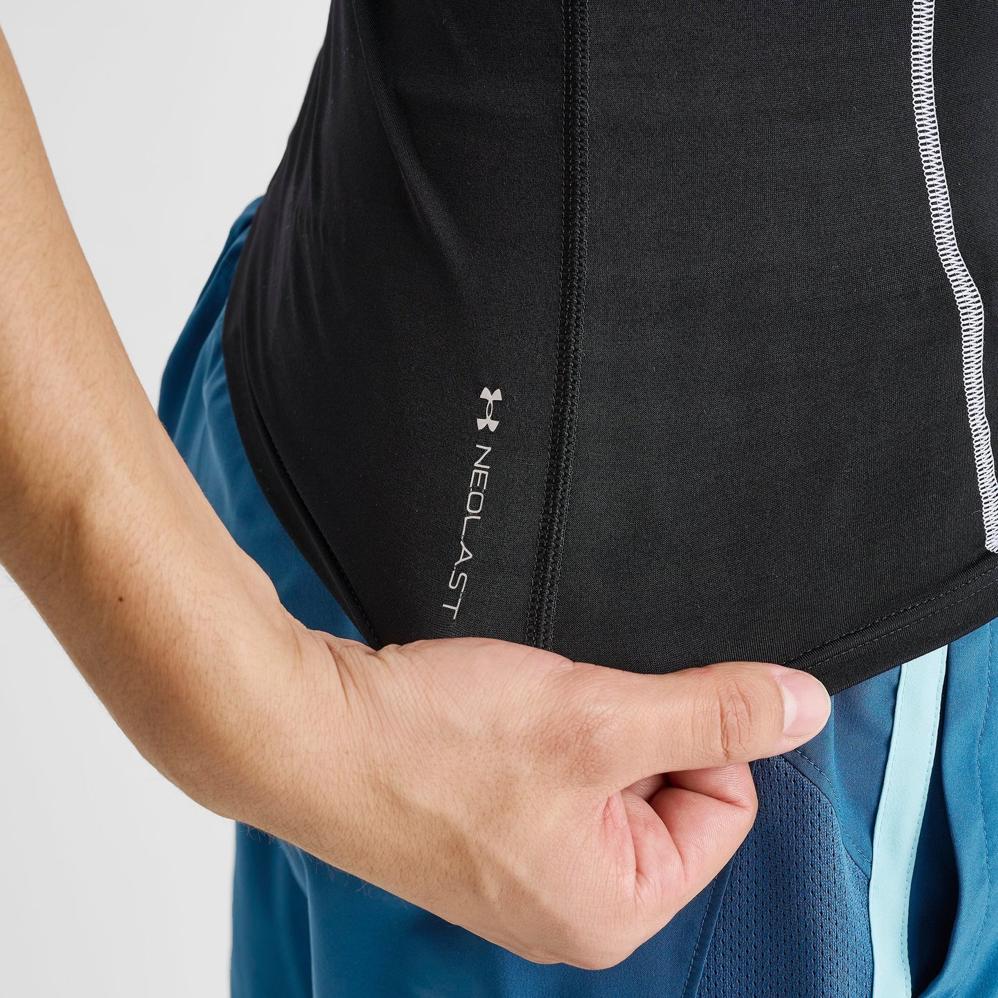 Men's Under Armour HeatGear Elite Mock Training Top - Ultimate Black/White