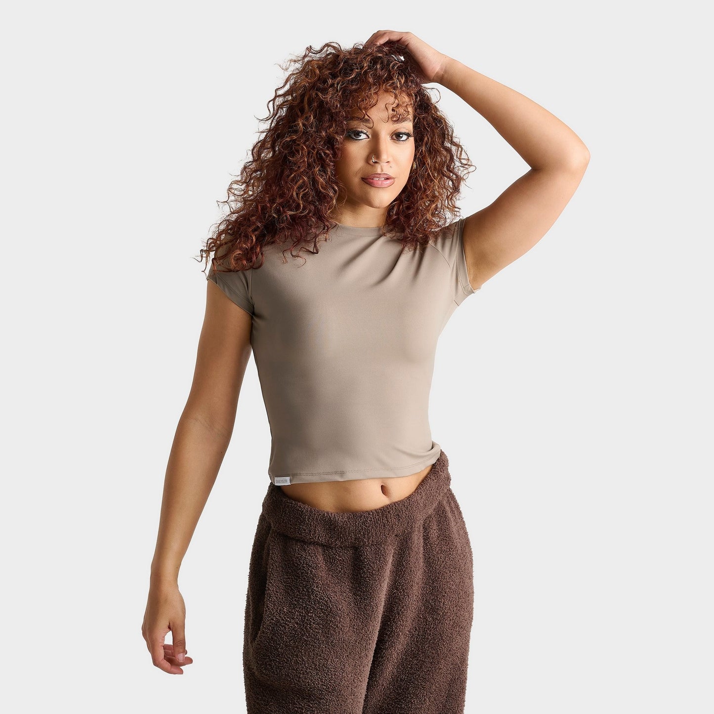 Women's DAILYSZN Active T-Shirt - Mushroom Taupe