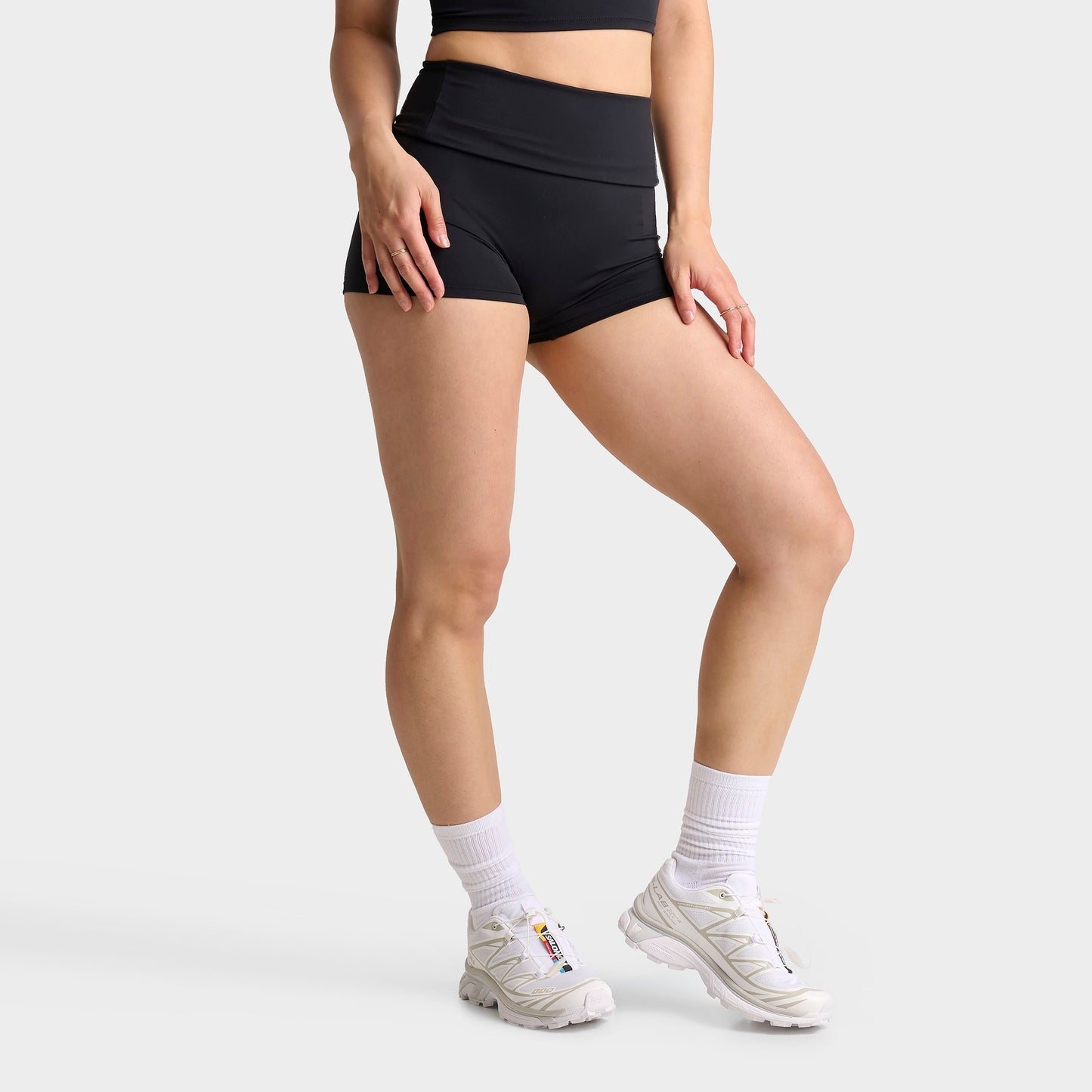 Women's DAILYSZN Rollable Waist Active Shorts - Black