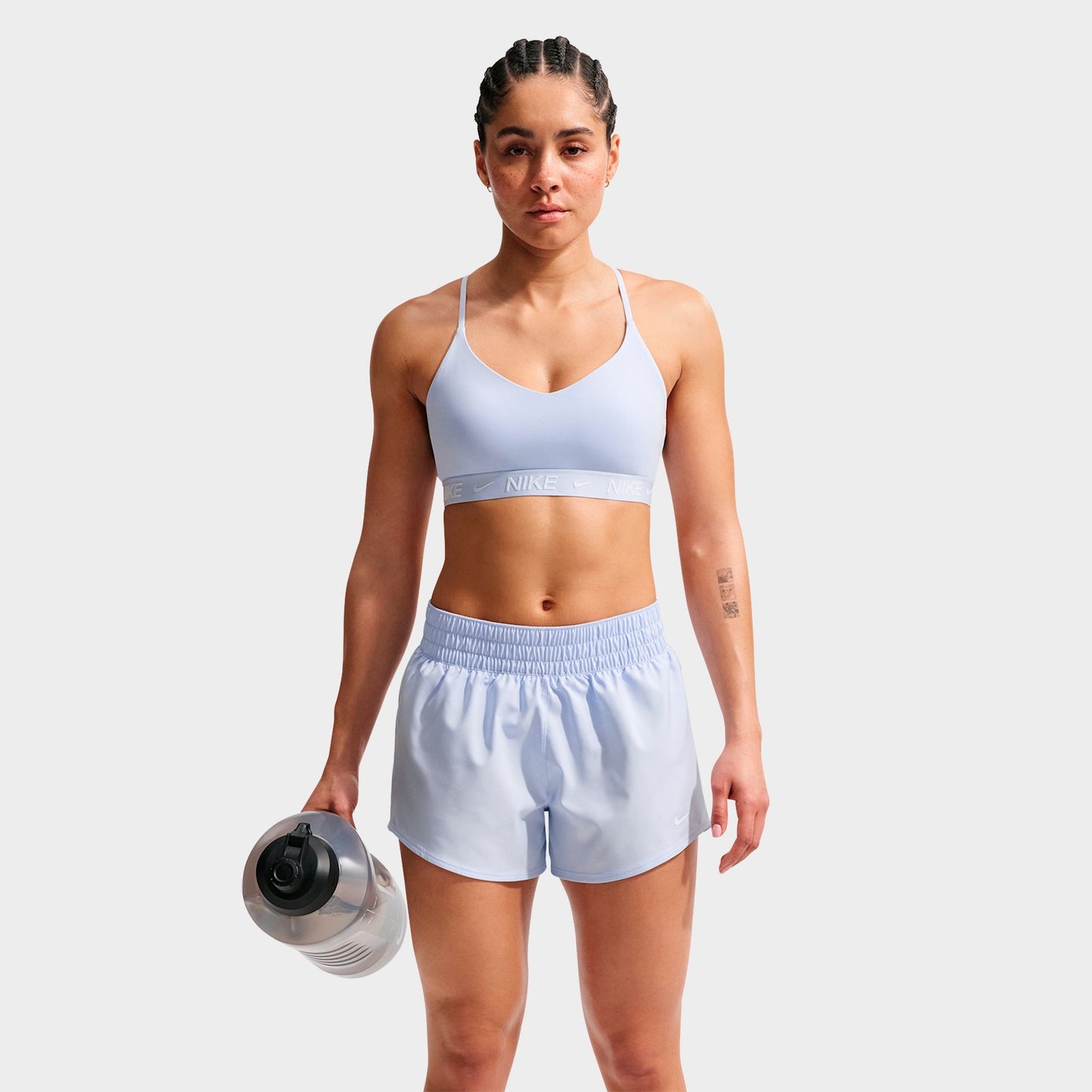 Women's Nike Dri-FIT Indy Light Support Padded Adjustable Sports Bra - Hydrogen Blue