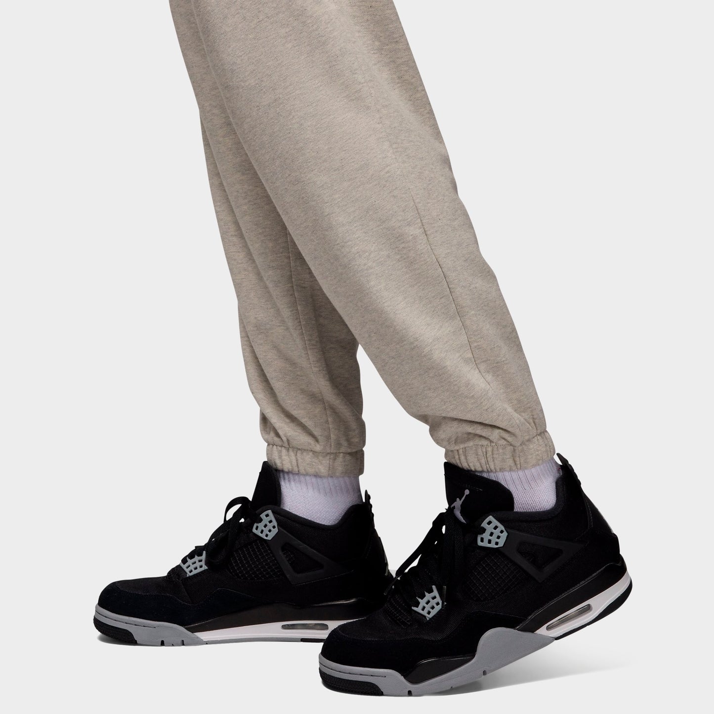 Men's Jordan Dri-FIT Sport Crossover Fleece Jogger Pants - Grey Heather/White