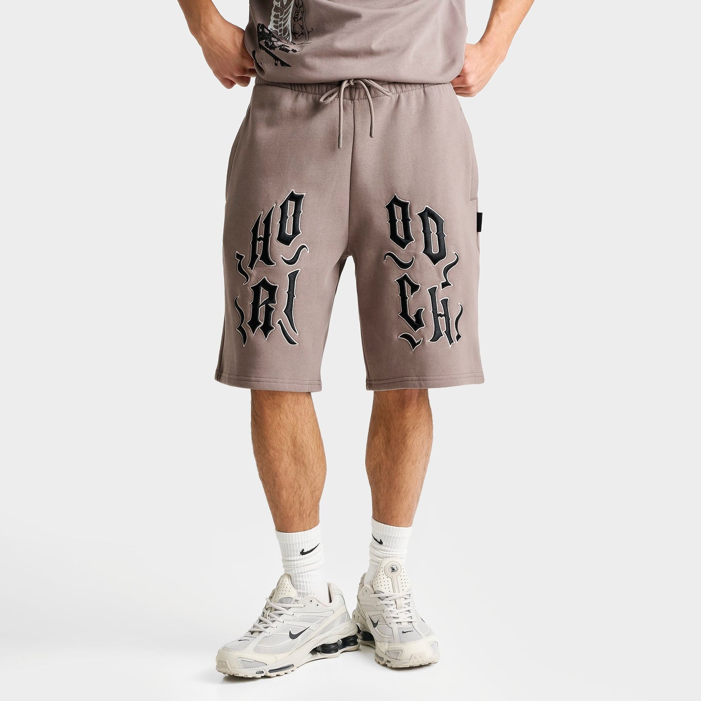 Men's Hoodrich OG Ritual Fleece Shorts - Driftwood/Black