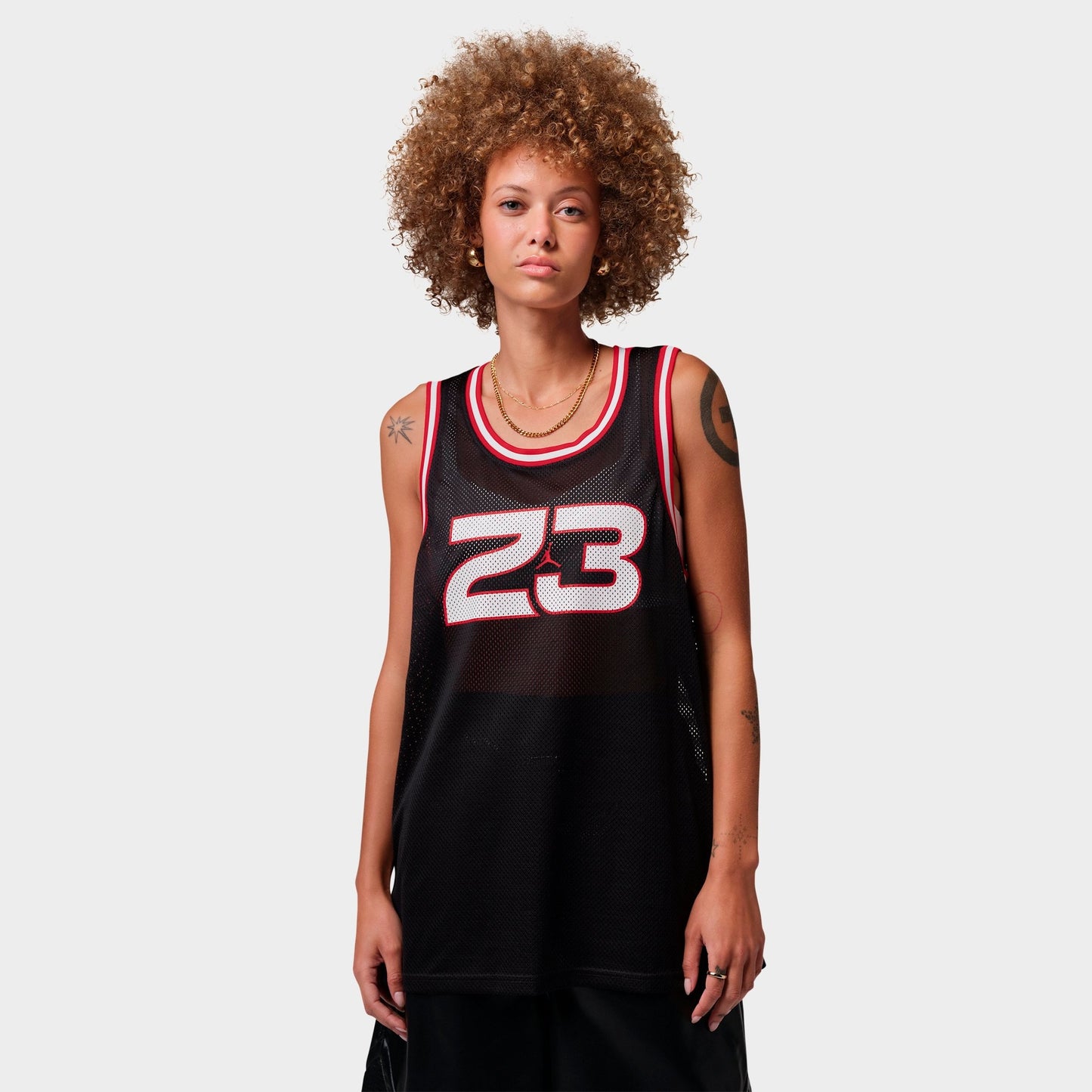Women's Jordan Brooklyn Jersey - Black/Gym Red