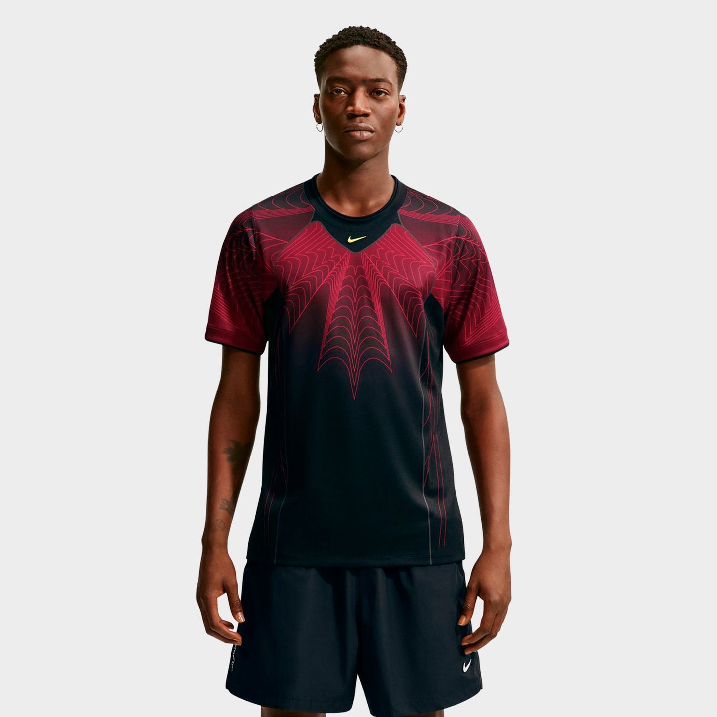 Men's Nike Canada x NOCTA Academy Pro Soccer Top - Black/University Red/Sonic Yellow