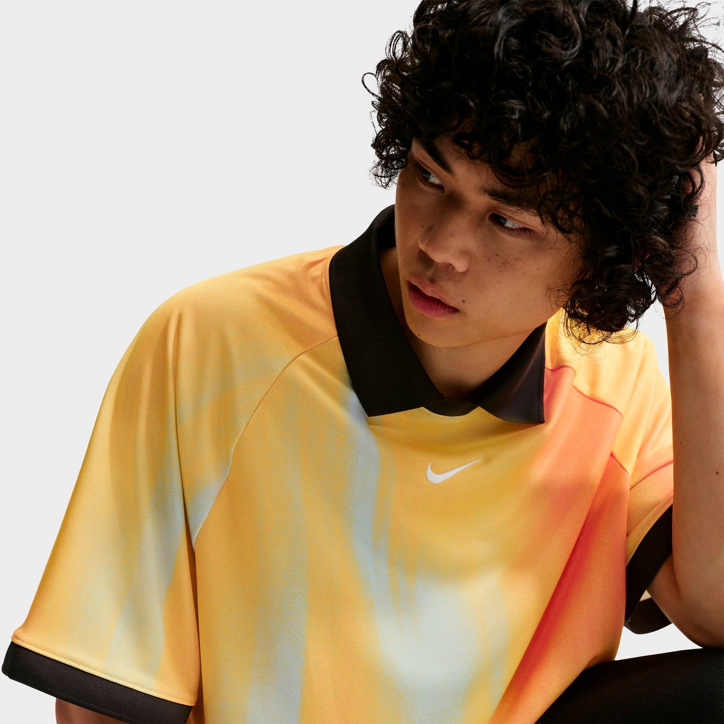 Men's Nike SB Sunset Dri-FIT Jacquard Skate Jersey - Topaz Gold
