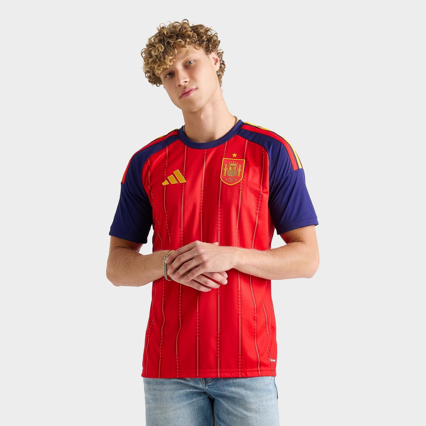 Men's adidas Spain 2026 Home Replica Soccer Jersey - Vivid Red