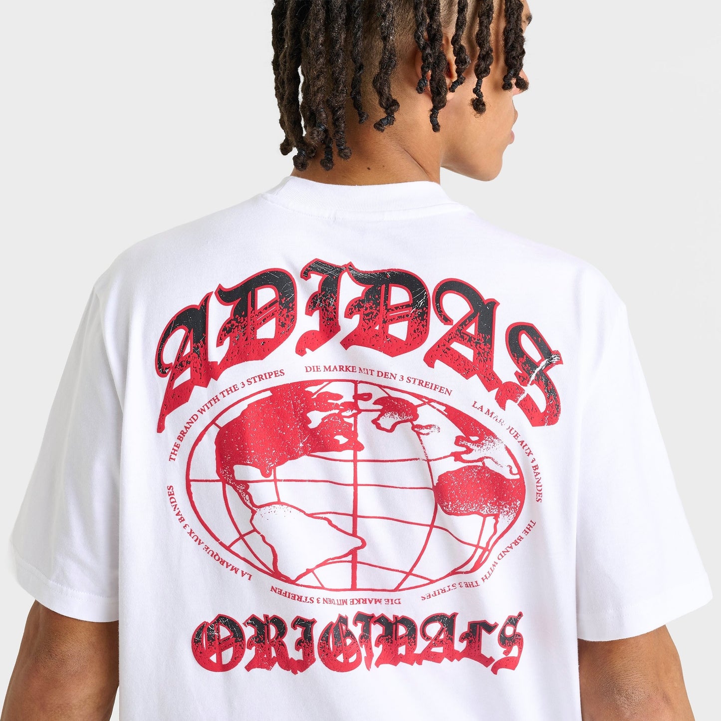 Men's adidas Originals World Stack T-Shirt - White