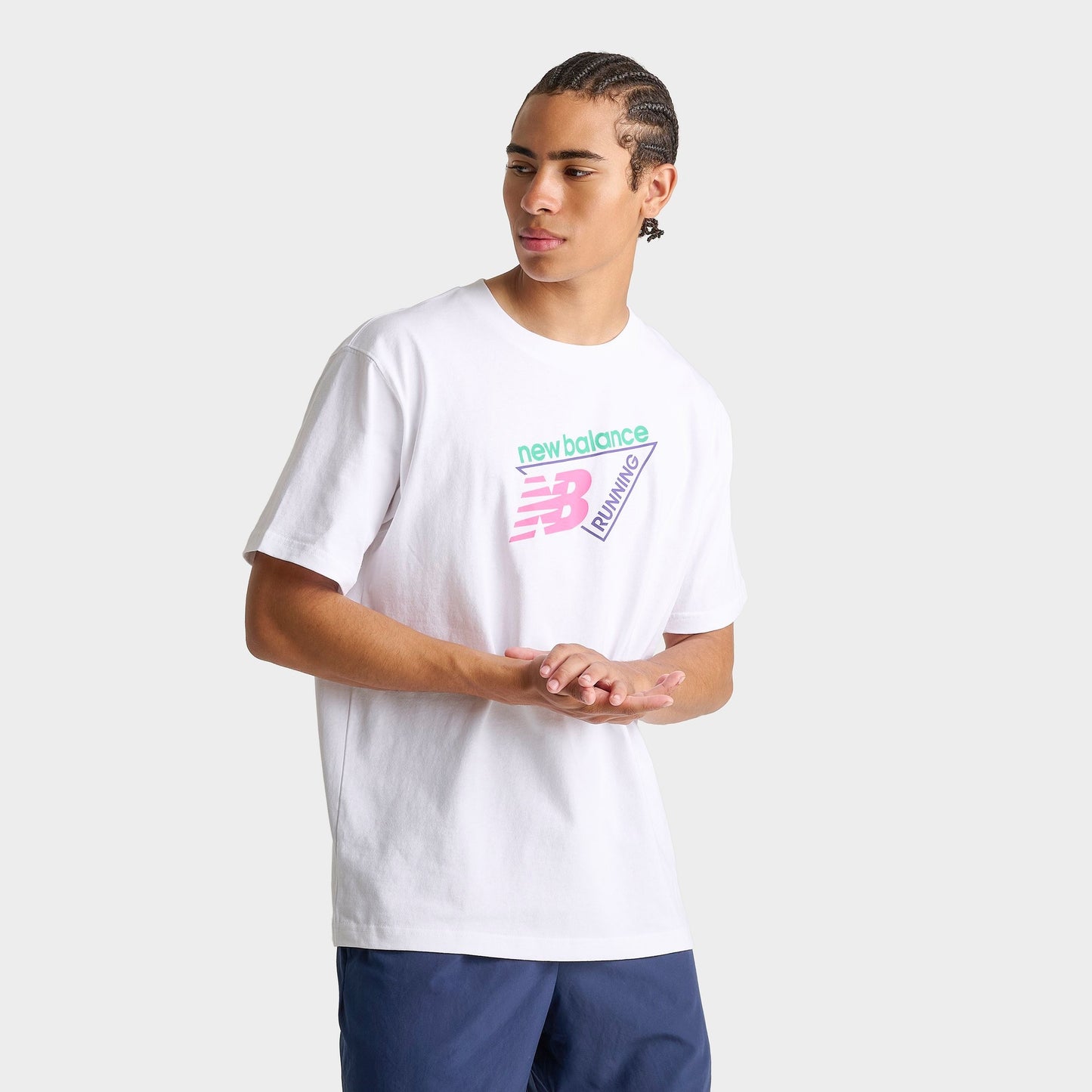 Men's New Balance Classic Tri-Logo T-Shirt - White