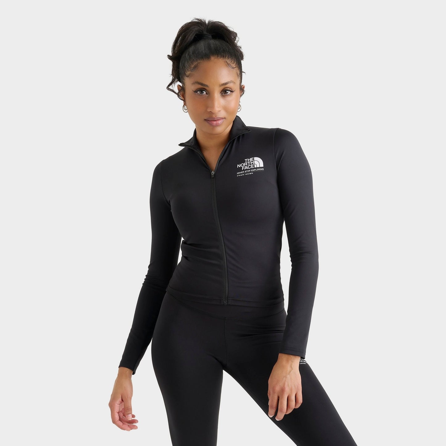 Women's The North Face Performance Graphic Slim Full-Zip Jacket - Black
