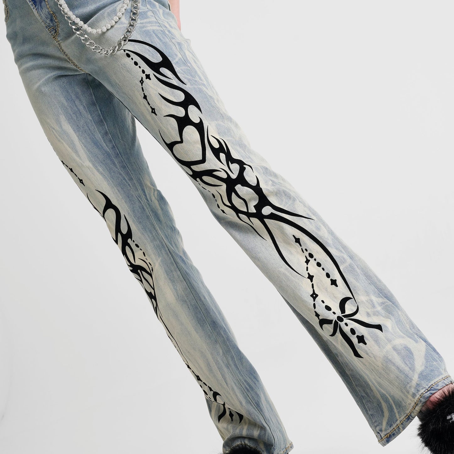 Women's Smoke Rise Ruby Heart High-Rise Bootcut Jeans - Seville Blue