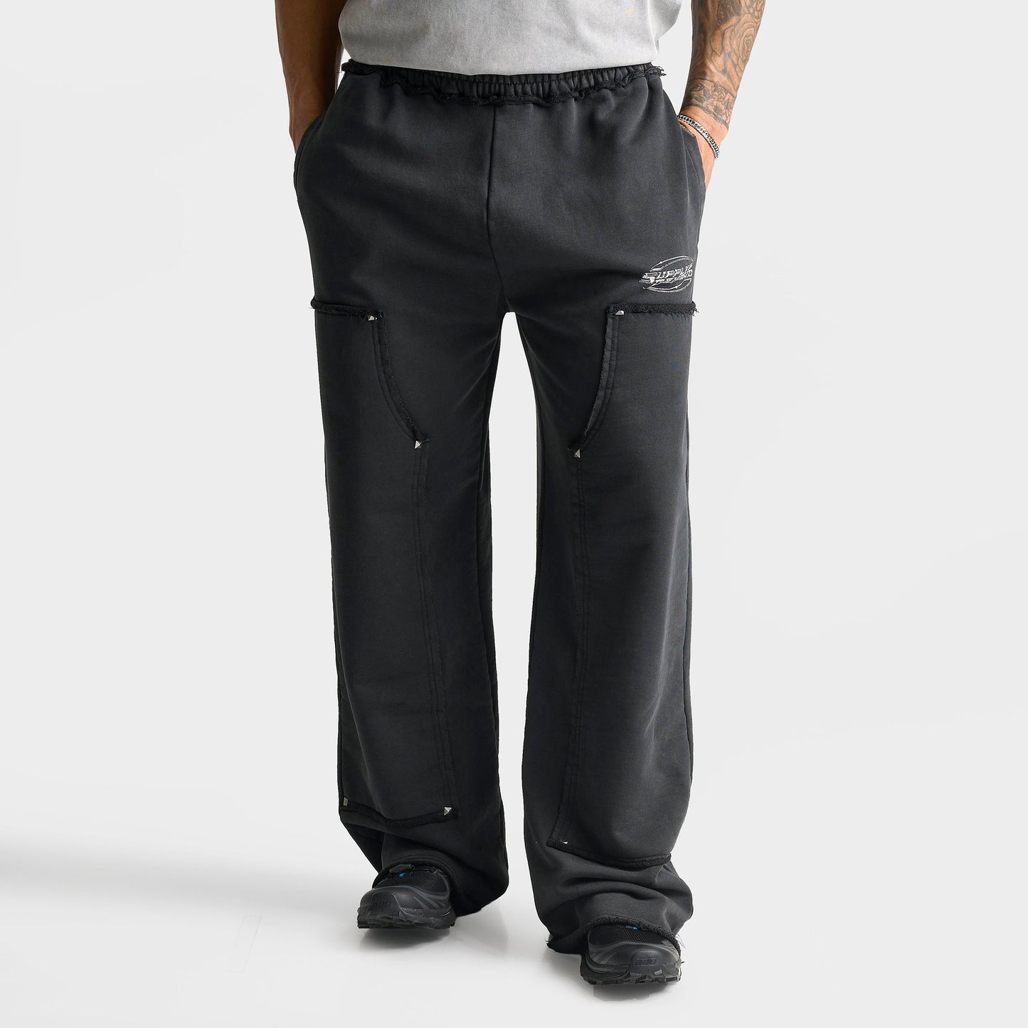 Men's Supply & Demand Tuscan Open Hem Sweatpants - Dark Grey