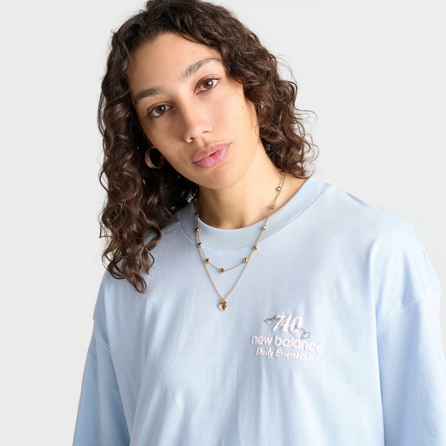 Women's New Balance 740 Boyfriend T-Shirt - Oxford Blue