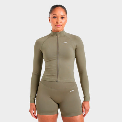Women's AYBL Adapt Seamless Full-Zip Jacket - Olive