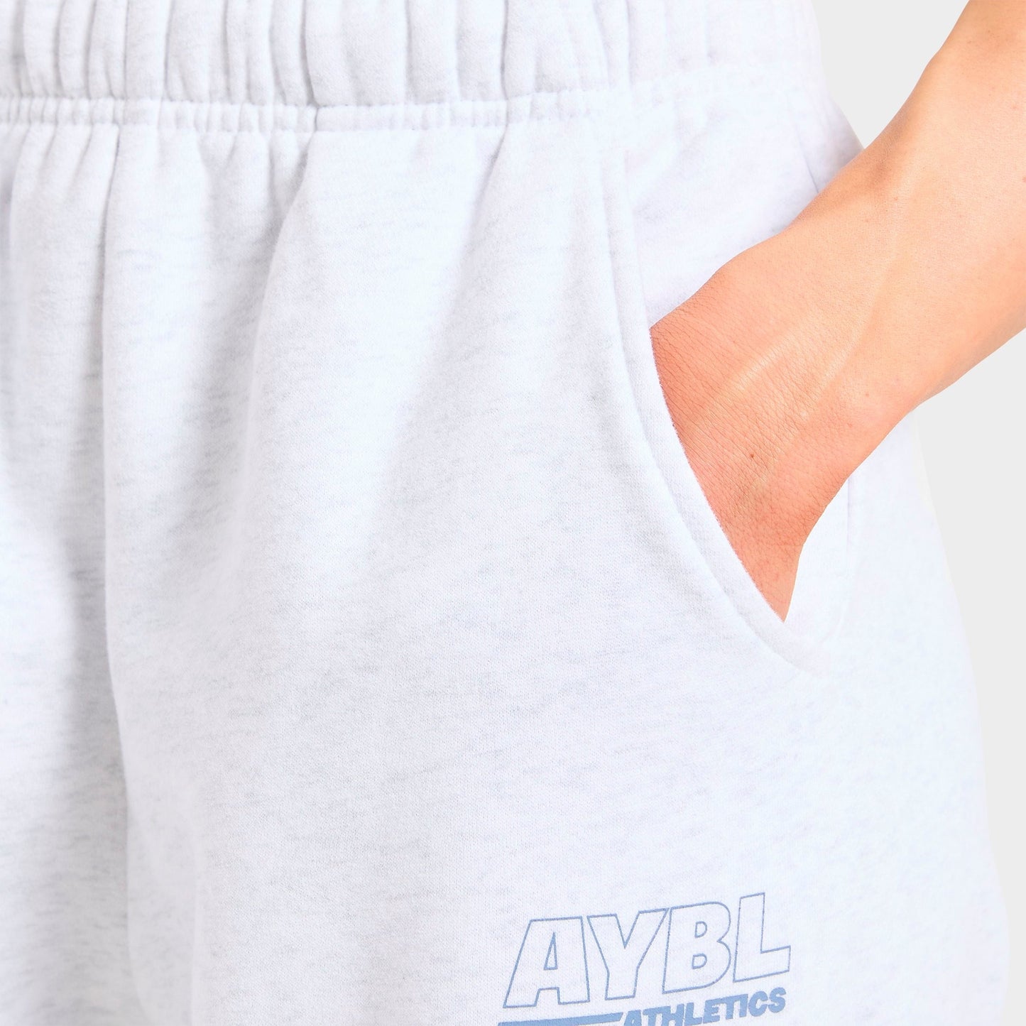 Women's AYBL Athletics Track Oversized Jogger Pants - Heather Grey/Slate