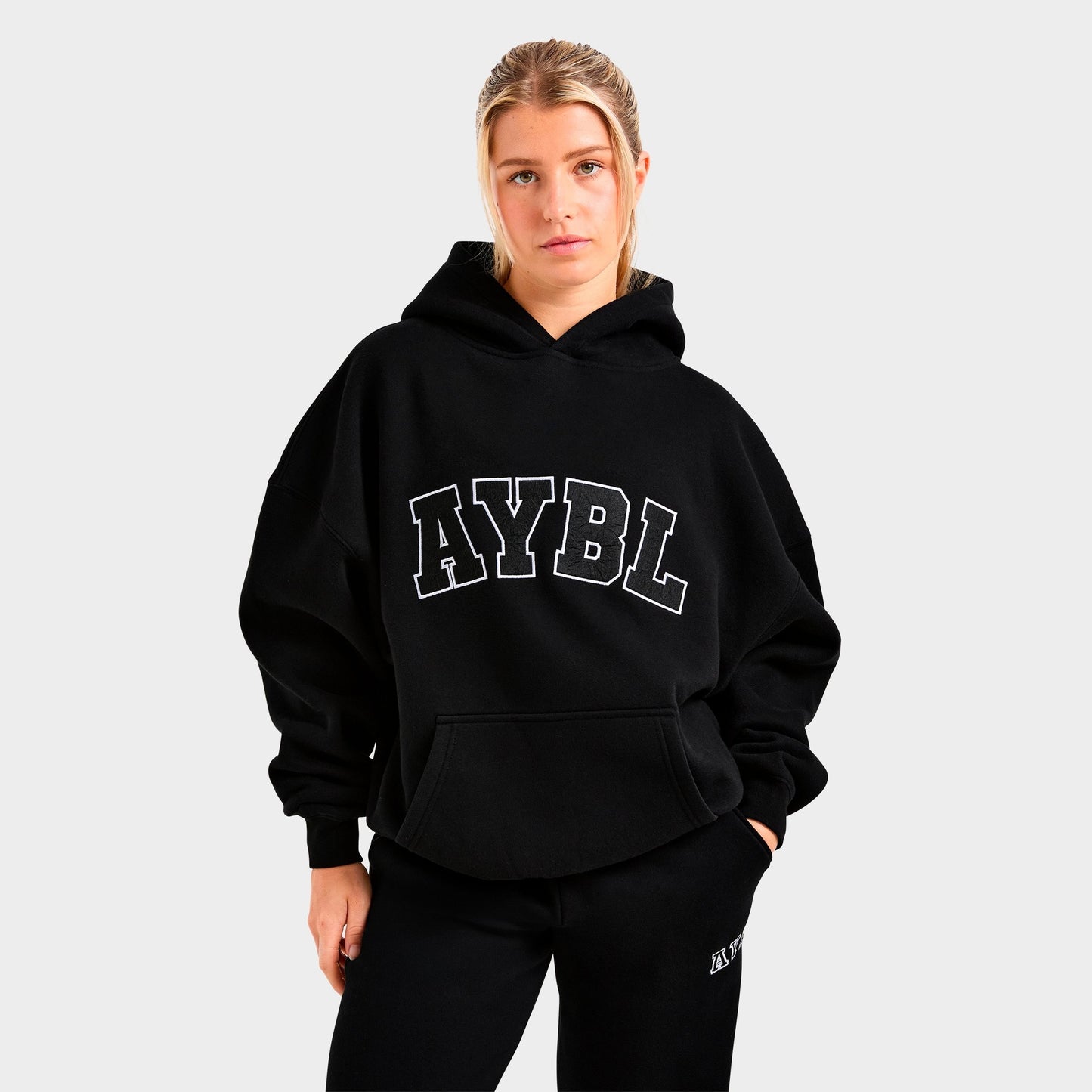 Women's AYBL Varsity 2.0 Oversized Hoodie - Black