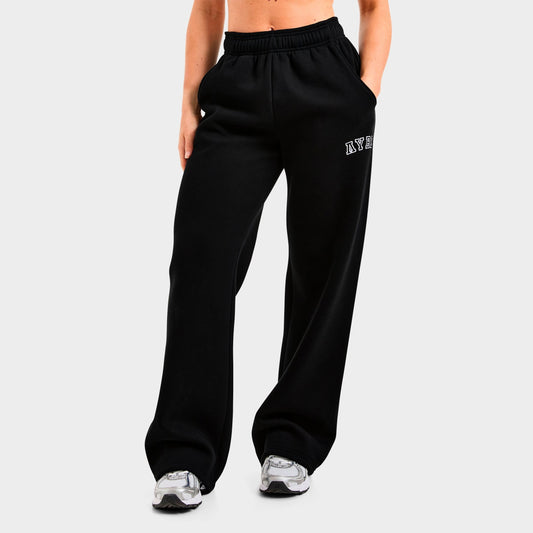 Women's AYBL Varsity 2.0 Oversized Straight Leg Jogger Pants - Black