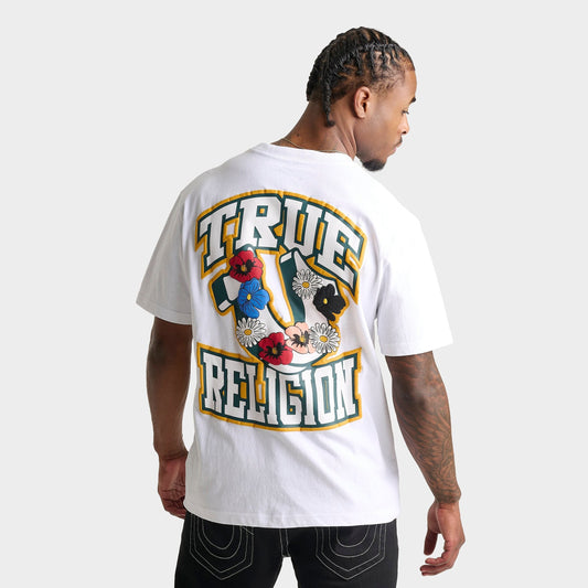 Men's True Religion Garden Horseshoe Logo Heavyweight T-Shirt - White