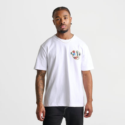 Men's True Religion Garden Horseshoe Logo Heavyweight T-Shirt - White
