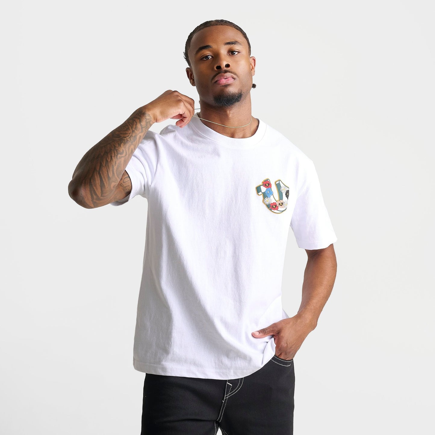 Men's True Religion Garden Horseshoe Logo Heavyweight T-Shirt - White