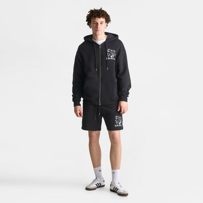 Men's True Religion Buddha Old English Logo Full-Zip Hoodie - Black