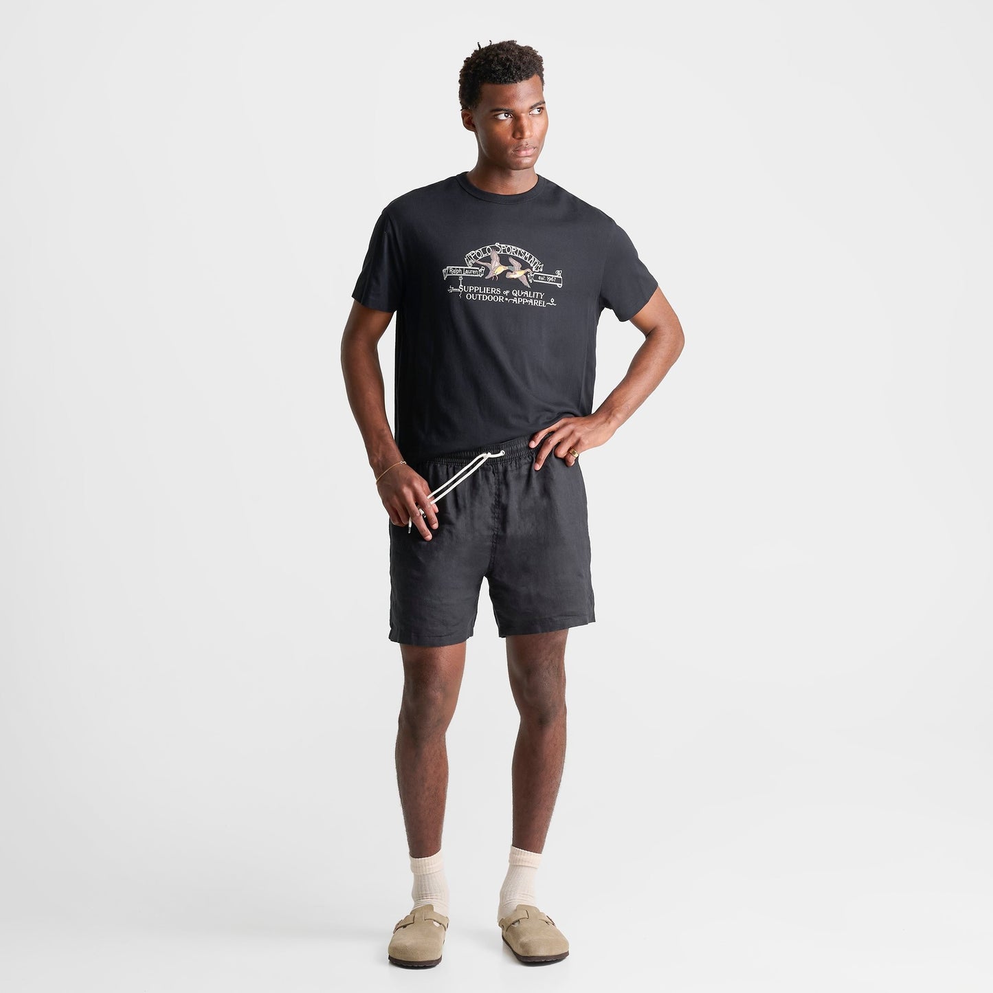 Men's Polo Ralph Lauren Traveler Swim Shorts - Polo Black