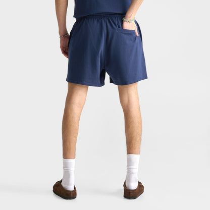 Men's Polo Ralph Lauren Script Crest Logo 5" Jersey Shorts - Newport Navy