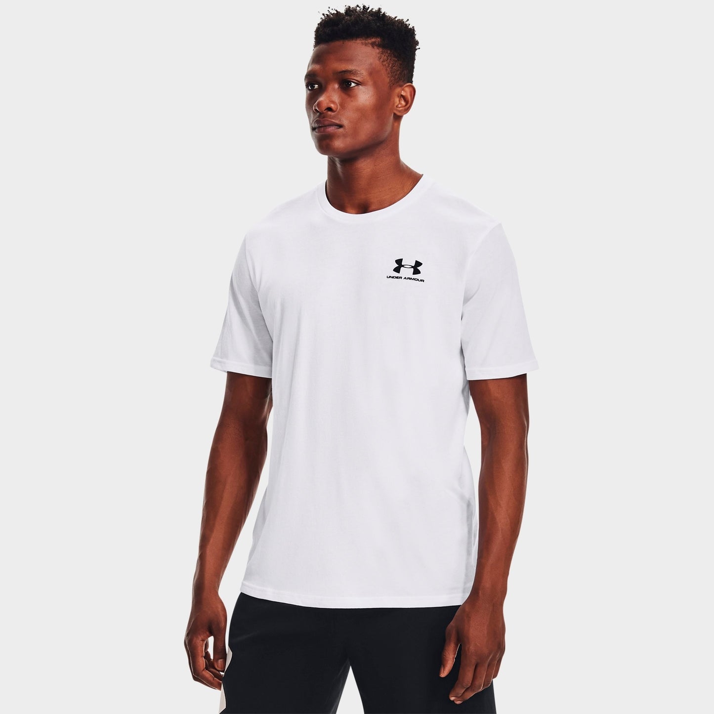 Men's Under Armour Sportstyle Logo T-Shirt - White/Black