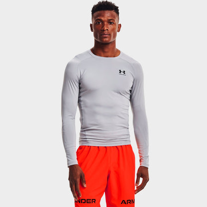 Men's Under Armour HeatGear® Long-Sleeve Training Top - Mod Grey/Black