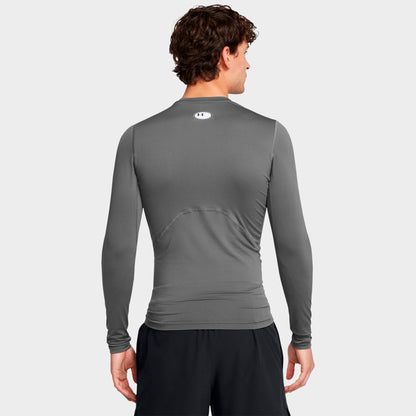 Men's Under Armour HeatGear® Long-Sleeve Training Top - Castlerock/White