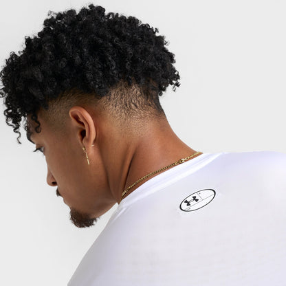Men's Under Armour HeatGear® Long-Sleeve Training Top - White/Black
