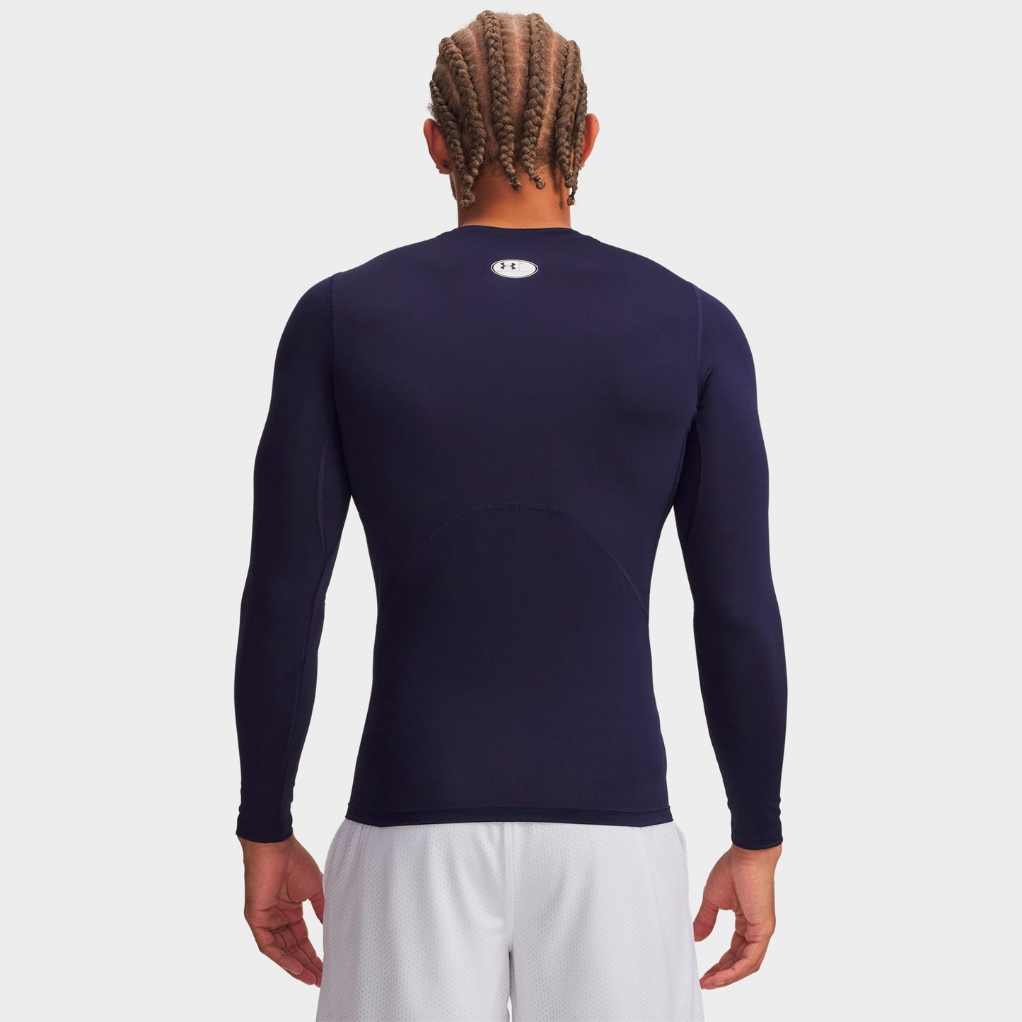 Men's Under Armour HeatGear® Long-Sleeve Training Top - Midnight Navy/White