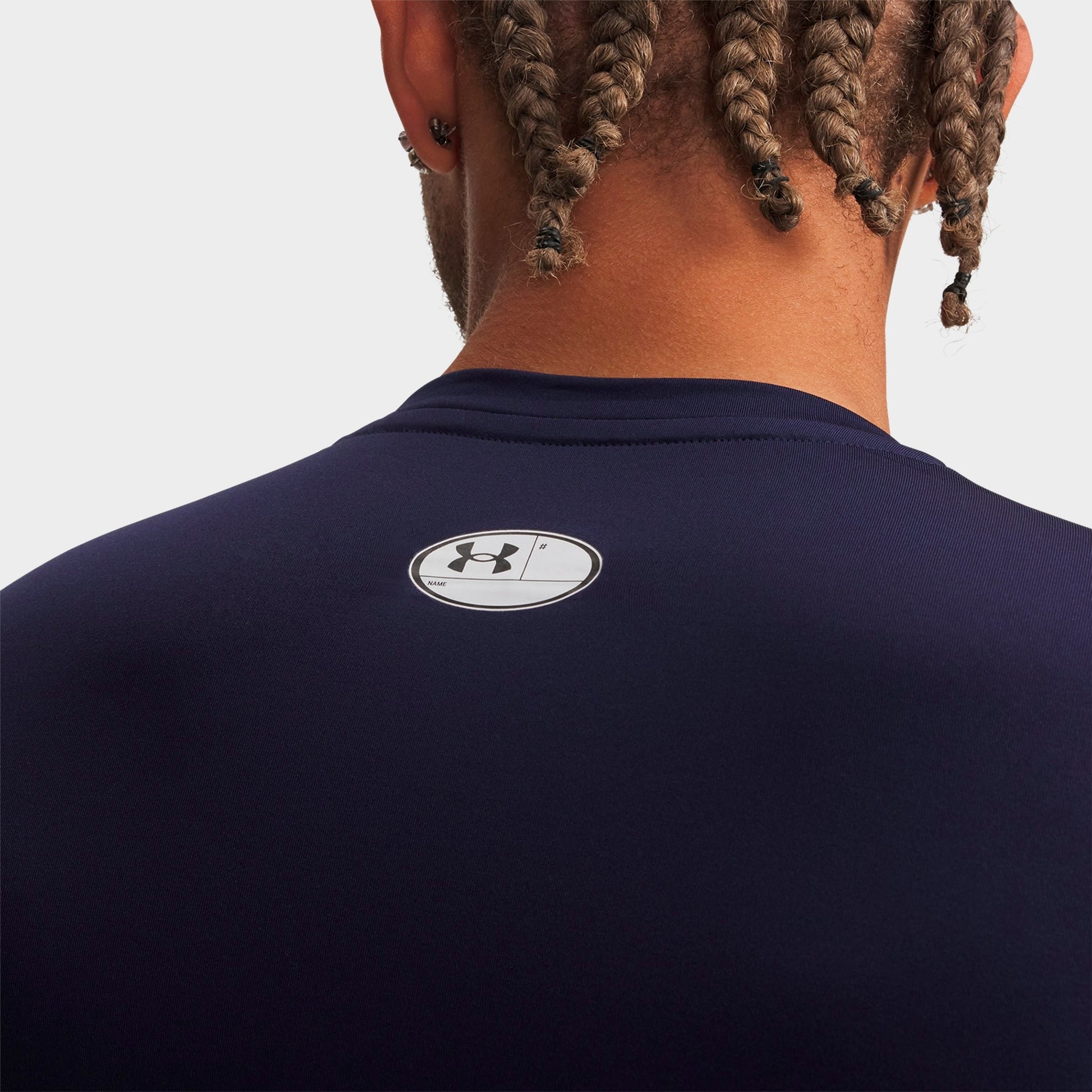 Men's Under Armour HeatGear® Long-Sleeve Training Top - Midnight Navy/White