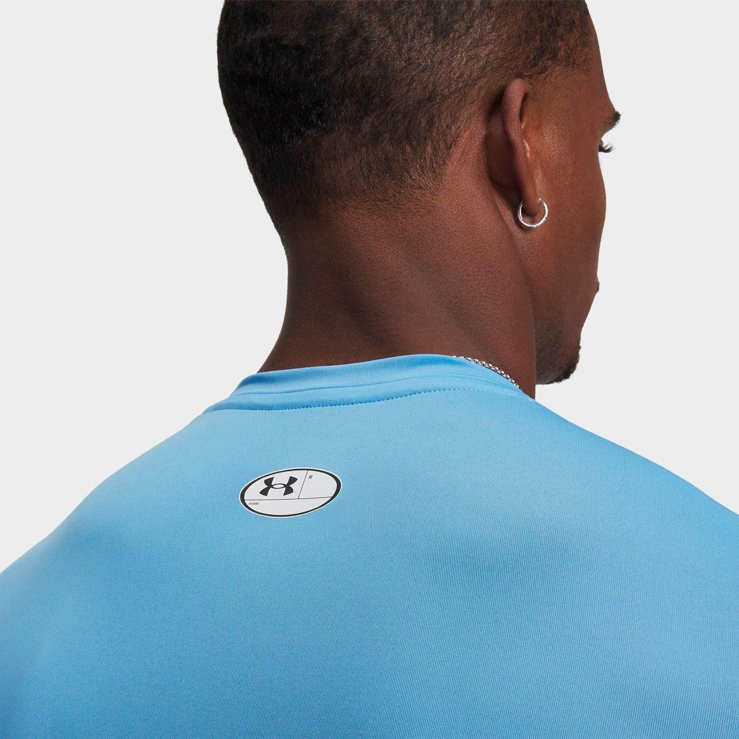 Men's Under Armour HeatGear® Long-Sleeve Training Top - Carolina Blue/White