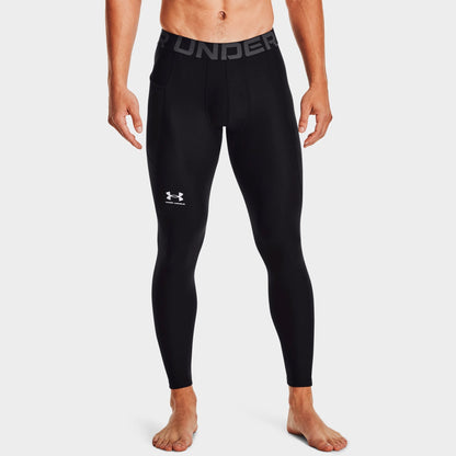 Men's Under Armour HeatGear® Training Leggings - Black/White