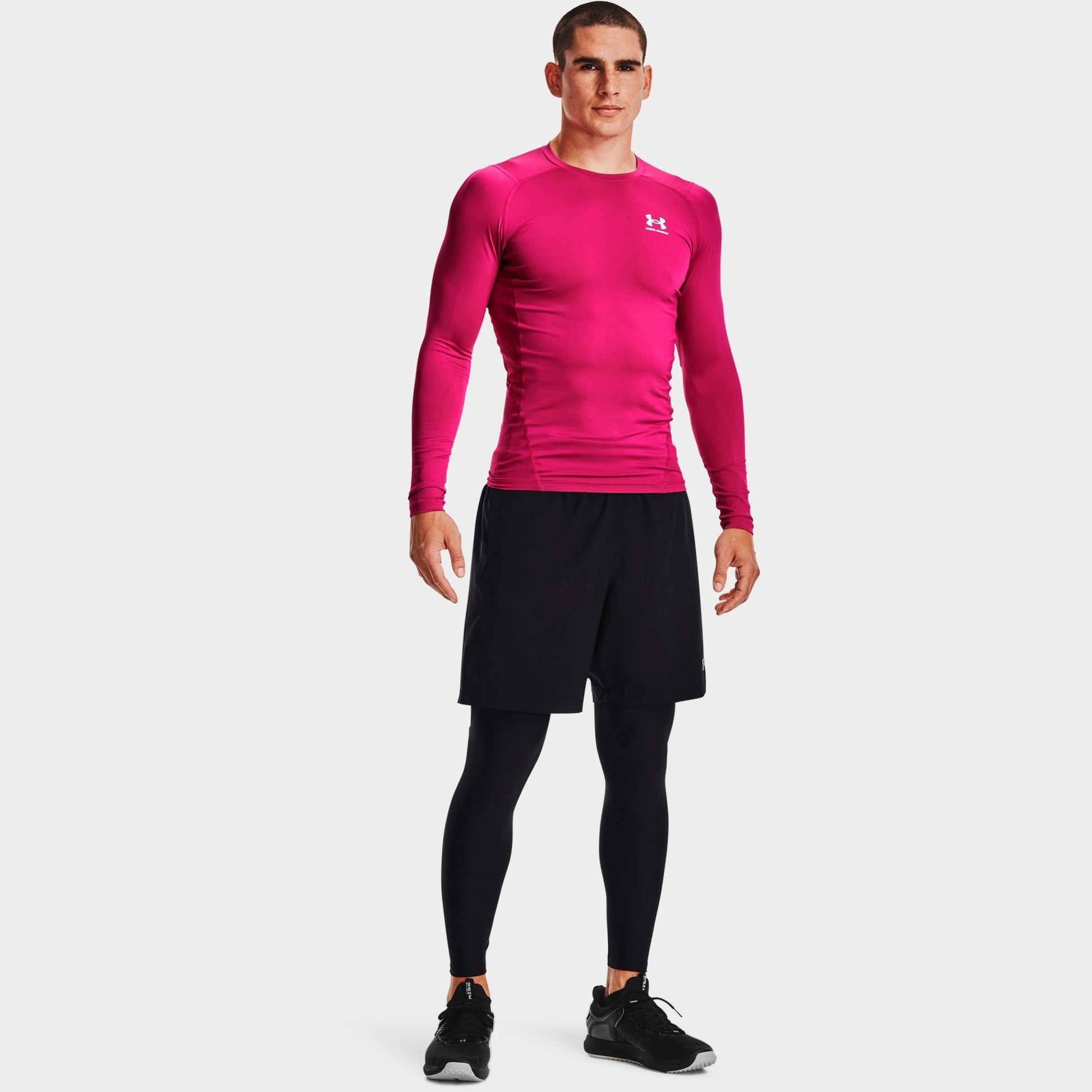 Men's Under Armour HeatGear® Training Leggings - Black/White