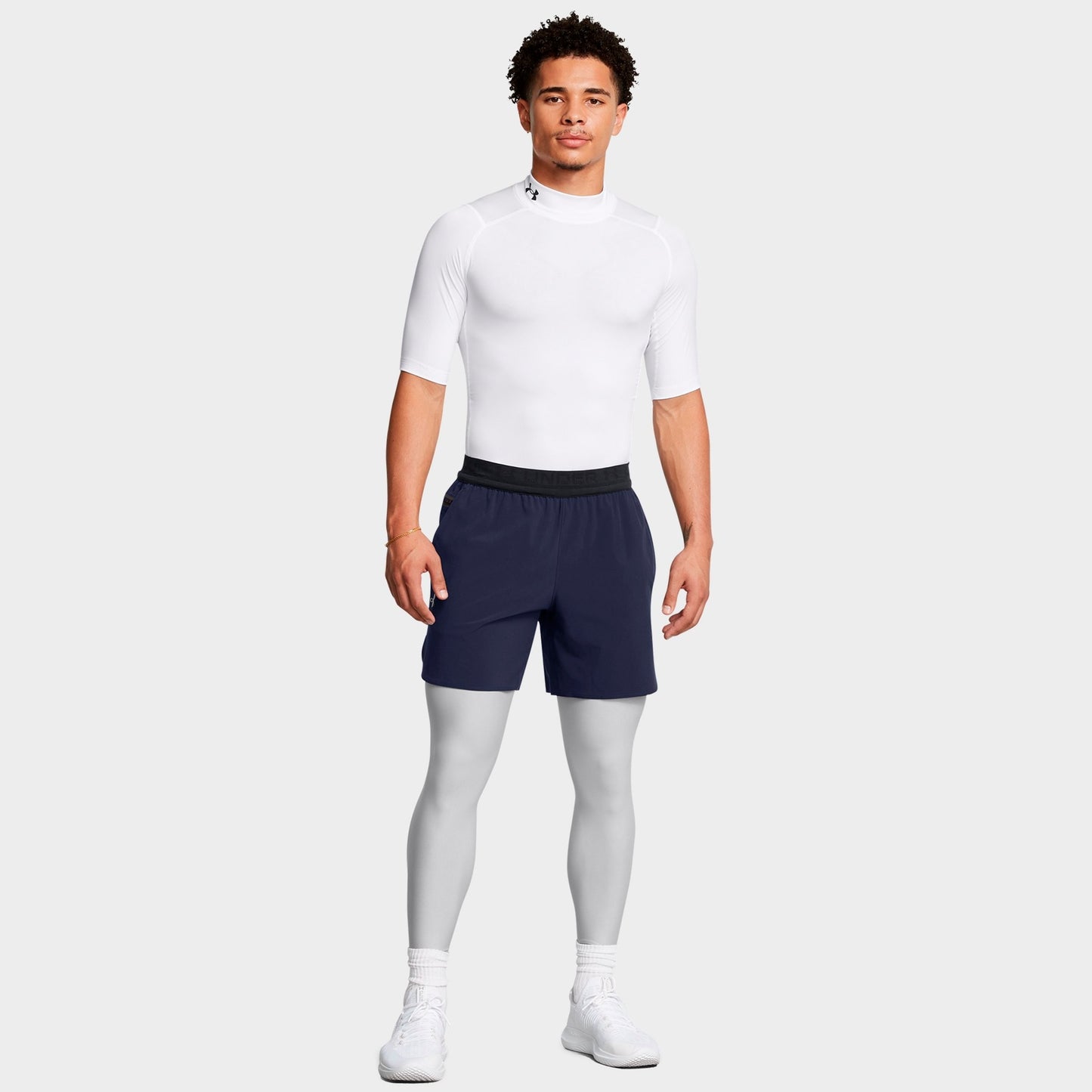 Men's Under Armour HeatGear® Training Leggings - Mod Grey/Black