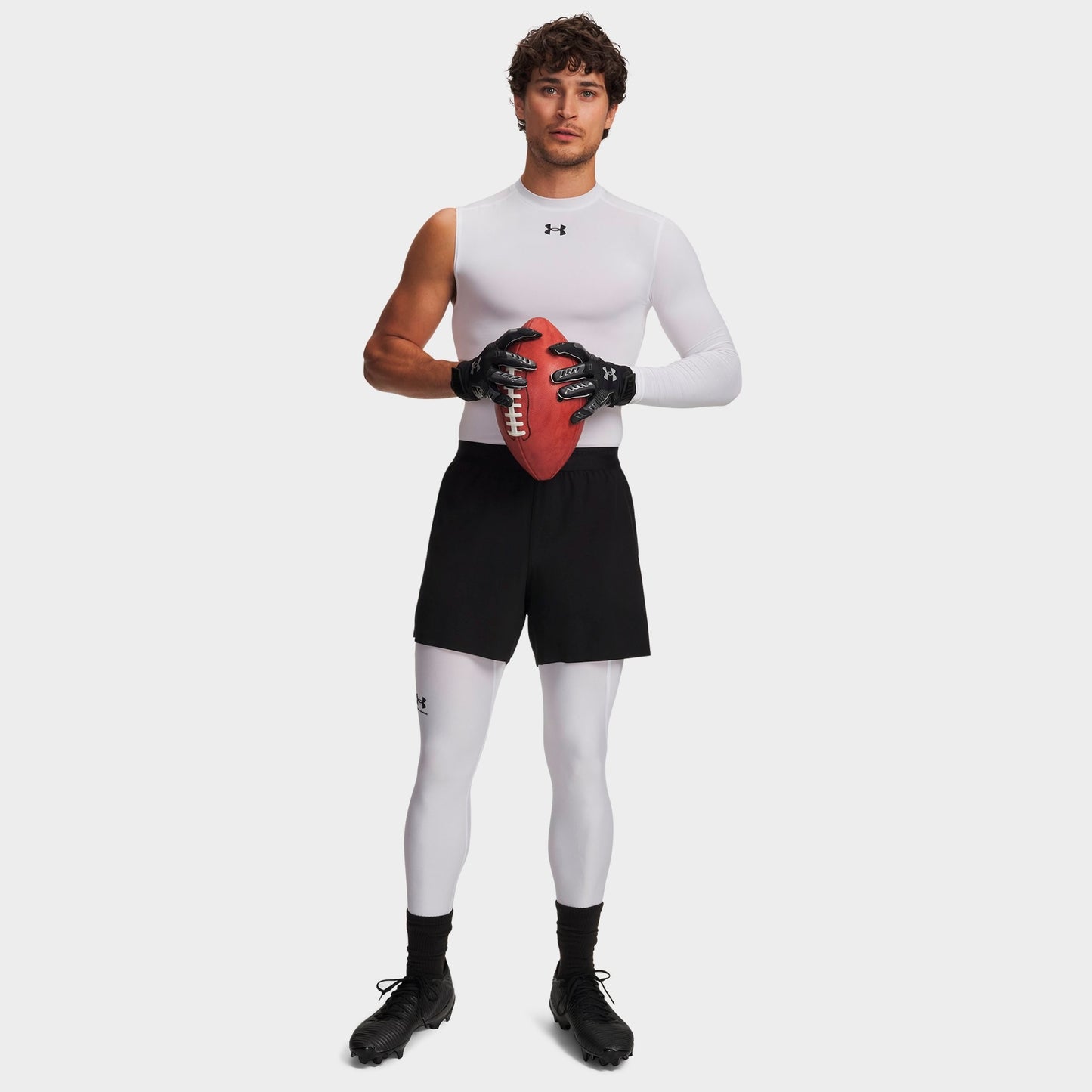 Men's Under Armour HeatGear® Training Leggings - White/Black