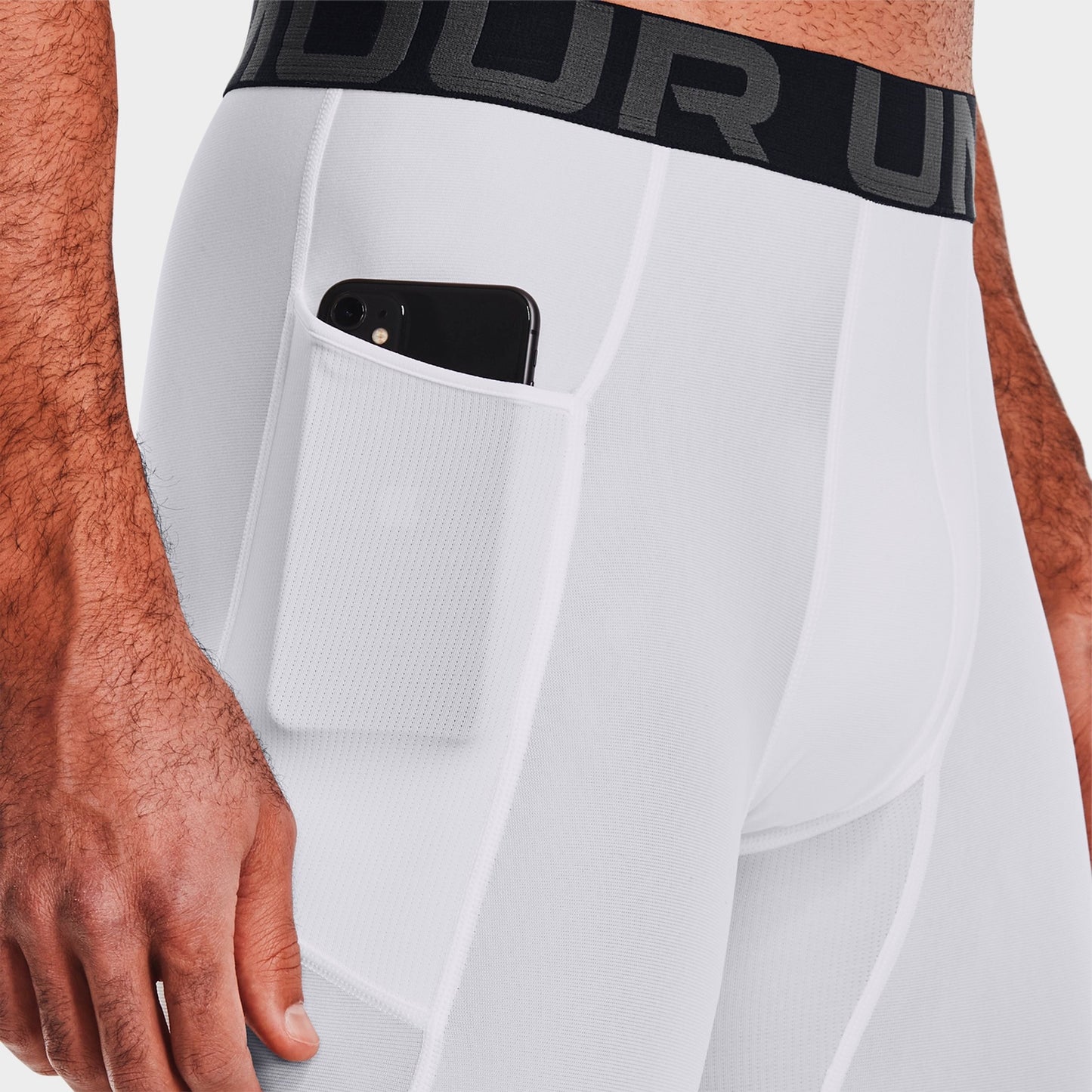 Men's Under Armour HeatGear® Training Leggings - White/Black