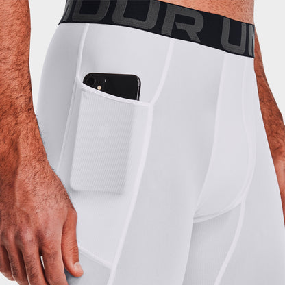 Men's Under Armour HeatGear® Training Leggings - White/Black