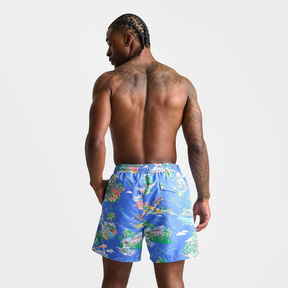 Men's Polo Ralph Lauren Polo Bear Traveler Swim Shorts - Bahamas Bear Blue