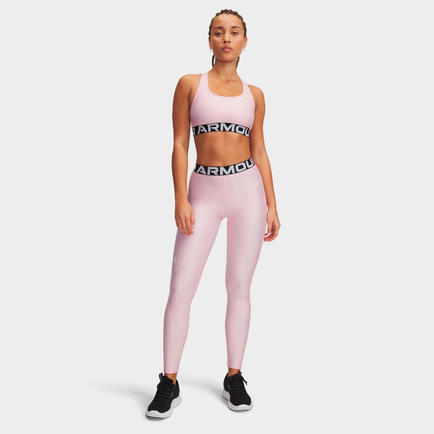 Women's Under Armour Heatgear® Leggings - Prime Pink/White