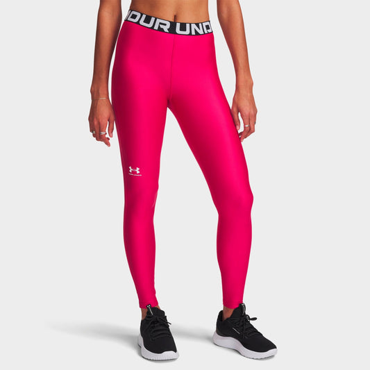 Women's Under Armour Heatgear® Leggings - Shaded Fuchsia/White