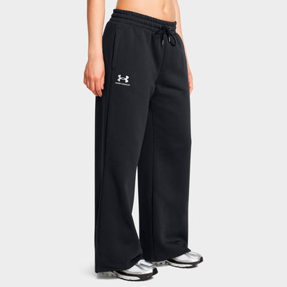 Women's Under Armour Icon Fleece Jogger Pants - Black/White