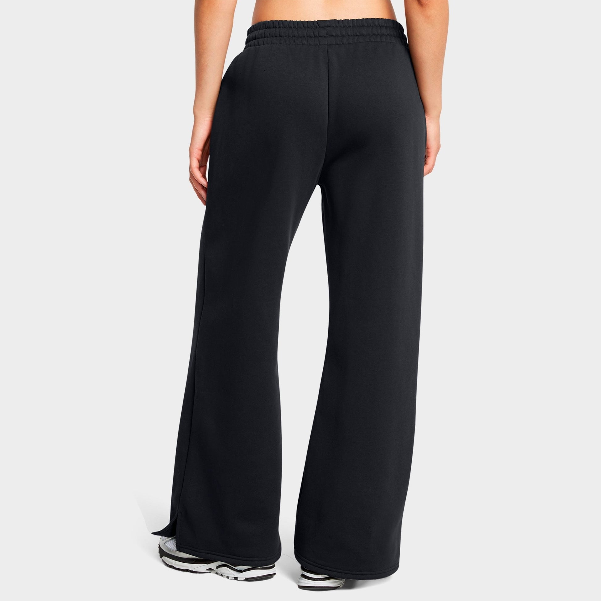 Women's Under Armour Icon Fleece Jogger Pants - Black/White
