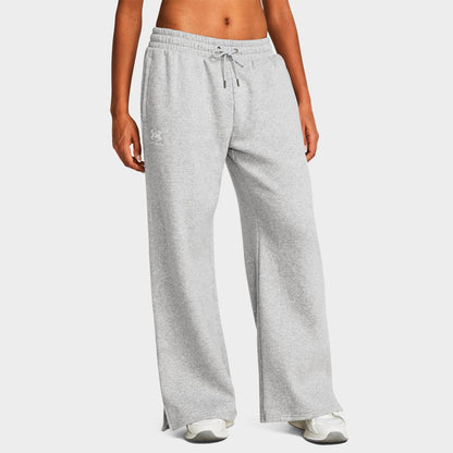 Women's Under Armour Icon Fleece Jogger Pants - Mod Grey Light Heather/White