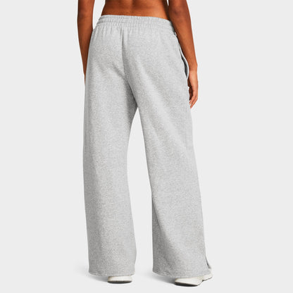 Women's Under Armour Icon Fleece Jogger Pants - Mod Grey Light Heather/White