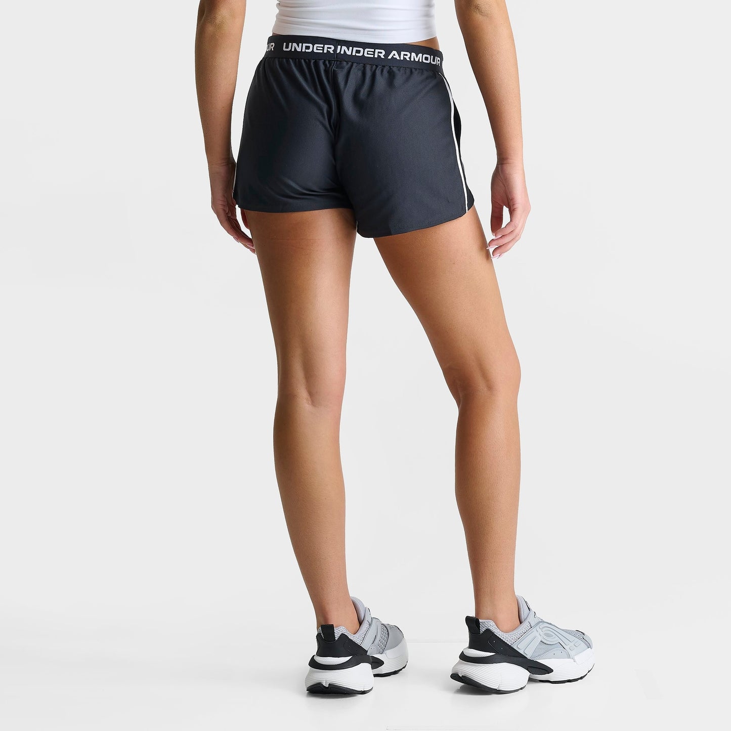 Women's Under Armour UA Tech™ Play Up 3'' Shorts - Black/White