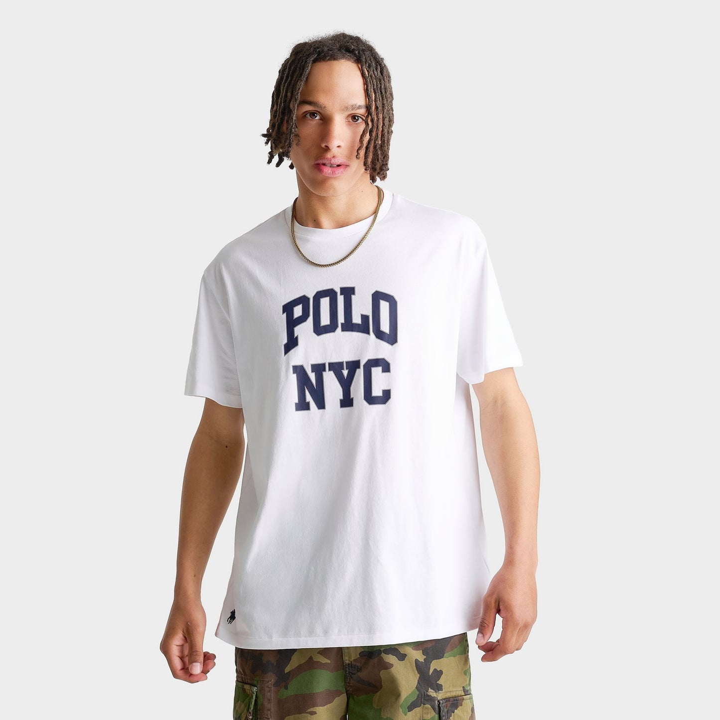 Men's Polo Ralph Lauren Classic Fit Jersey Graphic T-Shirt - White