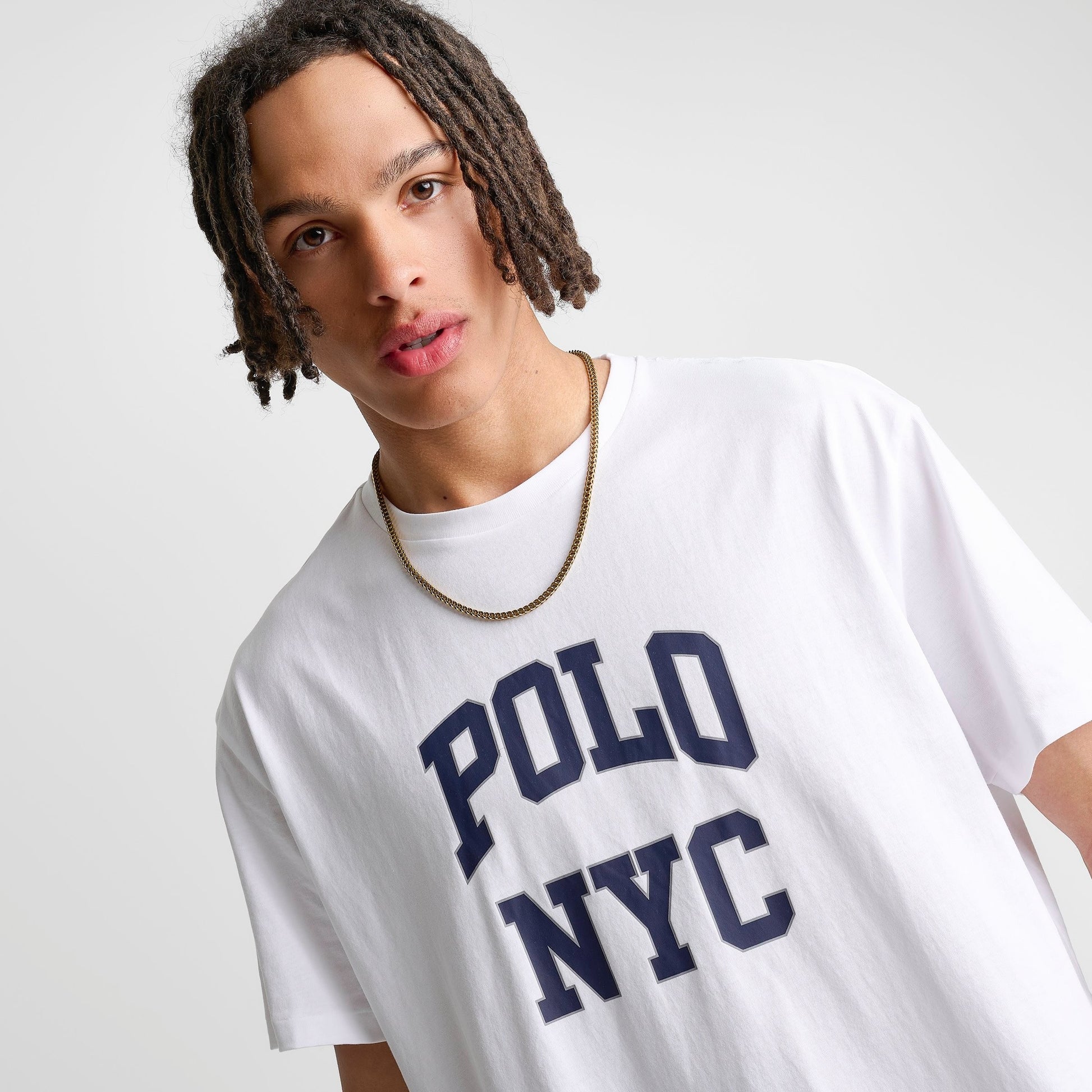 Men's Polo Ralph Lauren Classic Fit Jersey Graphic T-Shirt - White
